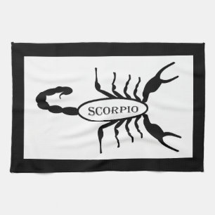 Schorpioen Zwart Scorpion Sterrenbeeld Theedoek