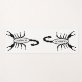 Schorpioen Zwart Scorpion Sterrenbeeld Yogamat (Voorkant (horizontaal))
