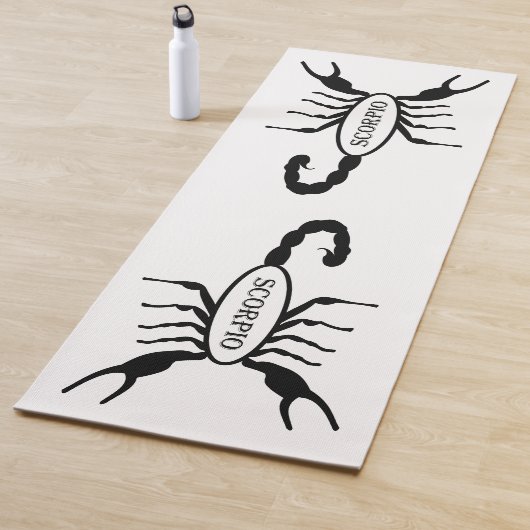Schorpioen Zwart Scorpion Sterrenbeeld Yogamat (In situ)