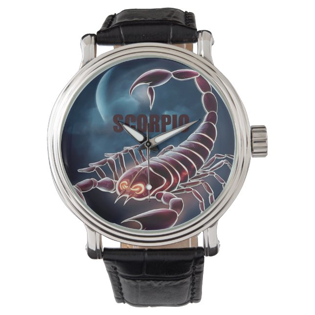 Schorpioenastrologie teken horloge (Voorkant)
