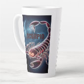 Schorpioenastrologie teken latte mok (Linkerhoek)