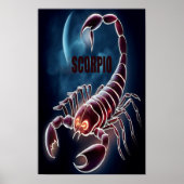 Schorpioenastrologie teken poster (Voorkant)