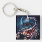 Schorpioenastrologie teken sleutelhanger (voorkant)