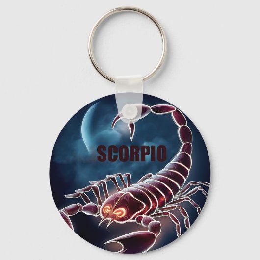 Schorpioenastrologie teken sleutelhanger (Voorkant)