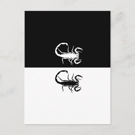 schorpioenen briefkaart (Voorkant)