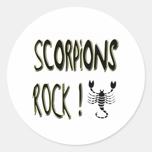 Schorpioenen Rock! Sticker (Voorkant)