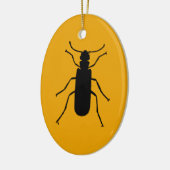 Schorpioenkever Silhouet Keramisch Ornament (Links)