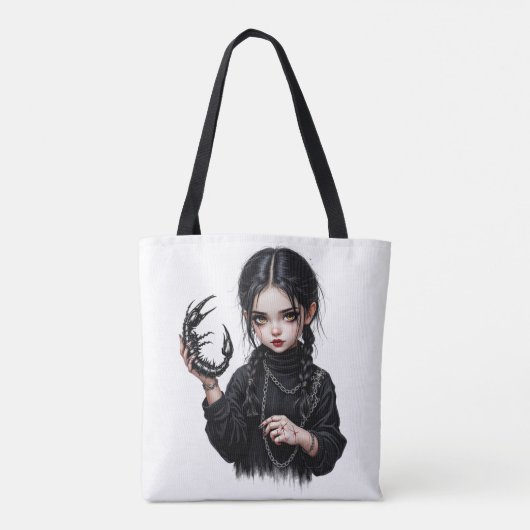 Schorpioenmeisje Tote Bag (Achterkant)