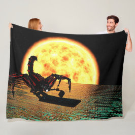 SCHORPIOENROBOT FLEECE DEKEN