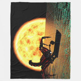 SCHORPIOENROBOT FLEECE DEKEN