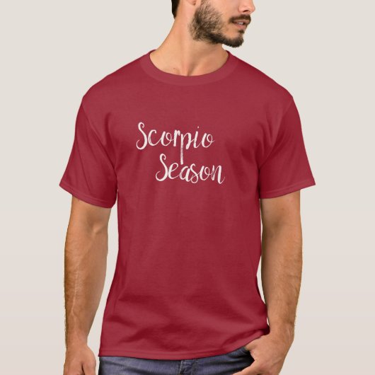 Schorpioenseizoen Zodiac Astrologie T-shirt (Voorkant)