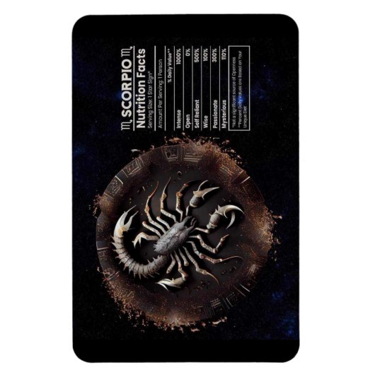 Schorpioenwaarde voedingswaarde magneet (Verticaal)