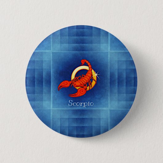 schorpioscoop ronde button 5,7 cm (Voorkant)