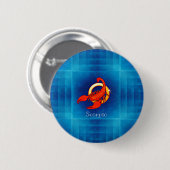 schorpioscoop ronde button 5,7 cm (Voorkant /achterkant)