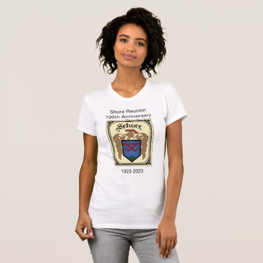 Schorr Crest Reunion Jubileum shirt (vrouwen) (Voorkant volledig)