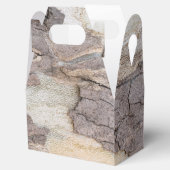 Schors van de vlakke boom bedankdoosjes (Geopend)