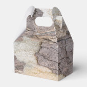 Schors van de vlakke boom bedankdoosjes (Voorkant Zijde)