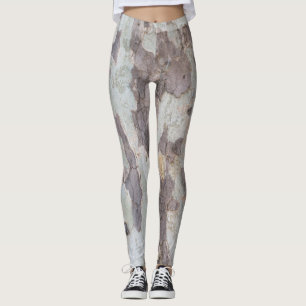 Schors van de vlakke boom leggings