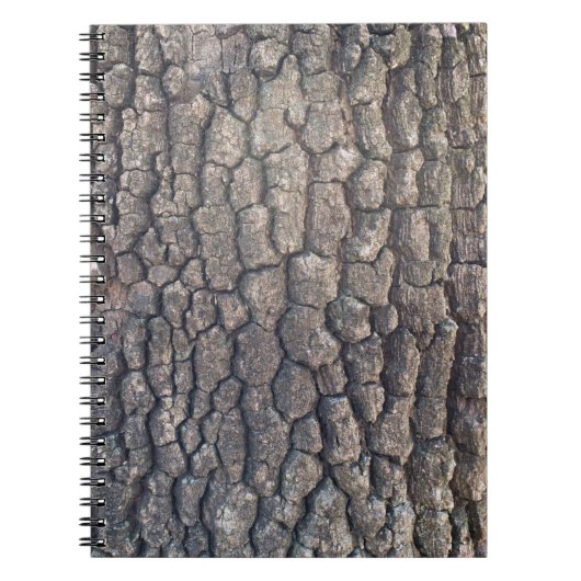 Schors van de vlakke boom notitieboek (Voorkant)
