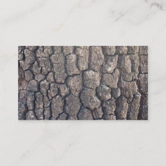 Schors van de vlakke boom visitekaartje (Achterkant)