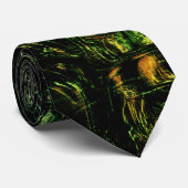 Schors van digitale bomen onder groen gehammerd gl stropdas (Opgerold)