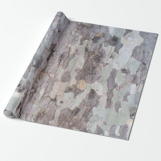 Schors van plataan cadeaupapier (Uitgerold)