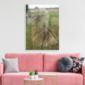 Schorseneren Zaden In Veld Verpakt Canvas (Insitu (Woonkamer))