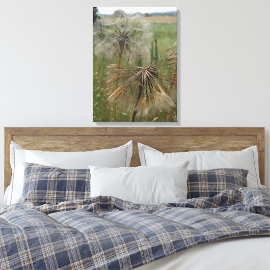 Schorseneren Zaden In Veld Verpakt Canvas (Insitu (Slaapkamer))