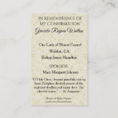 Schorsingsbevestiging kant-en-klare Host Dove Visitekaartje (Achterkant)