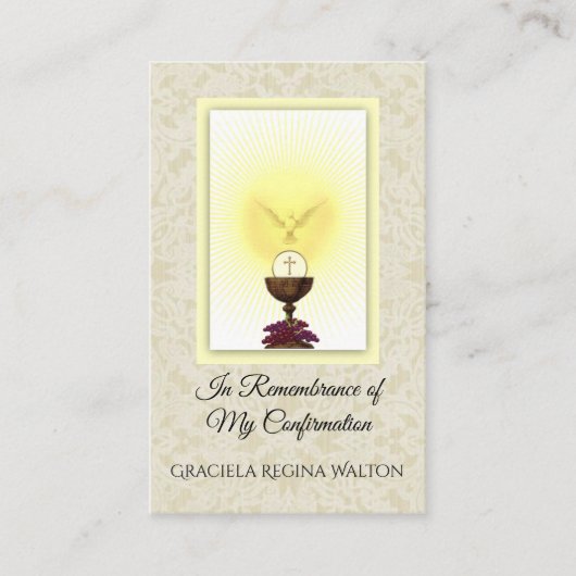 Schorsingsbevestiging kant-en-klare Host Dove Visitekaartje (Voorkant)