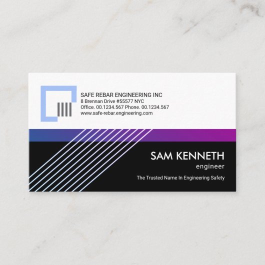 Schorsingskabels, kolomtechniek opnieuw omhullen visitekaartje (Voorkant)