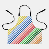 Schort - 5 groepen gekleurde lijnen (Voorkant)