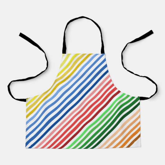 Schort - 5 groepen gekleurde lijnen (Voorkant)