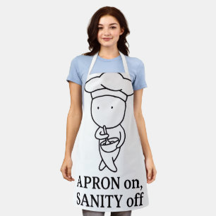 “Schort Aan Gezond Verstand Uit” Grappige Minimali Schort