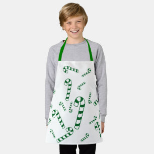 Schort (ao) - Groene Candy Cane
