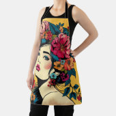 Schort ART Print Vrouwen met Bloemenkrans (Insitu)