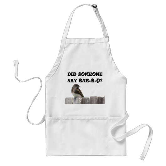 Schort - Bird on Fence v.2 (Voorkant)