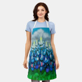 Schort Blauwbonnetscène (Gedragen)