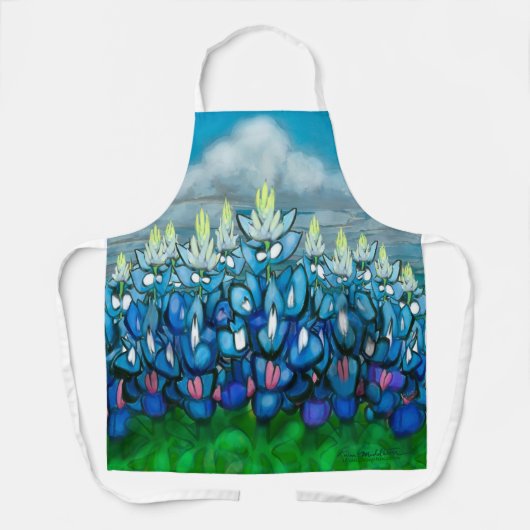 Schort Blauwbonnetscène (Voorkant)