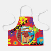 Schort Bloemen Camp Happy Beer All Over Print (Voorkant)