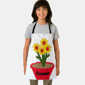 Schort - Bloempot met Gele Bloemen (Insitu)