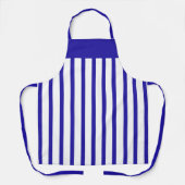 Schort Cafe Royal Blue en White Stripe (Voorkant)