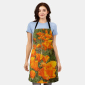 Schort Californische papaver (Gedragen)