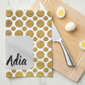 Schort Chef Adia met decoratief patroon Theedoek (Quarter Fold)
