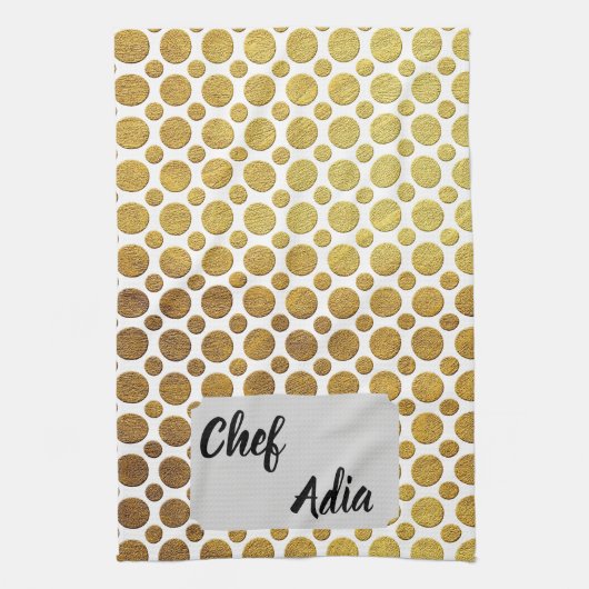 Schort Chef Adia met decoratief patroon Theedoek (Verticaal)