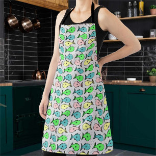 Schort "Colorful Fish Design" van de visser