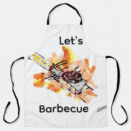 Schort: De droom van de barbecue Schort
