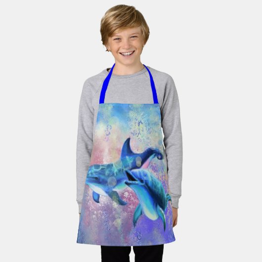 Schort dolfijn (Gedragen)