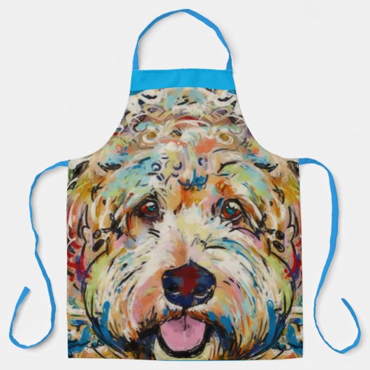 Schort - Doodle Dog Design (Voorkant)