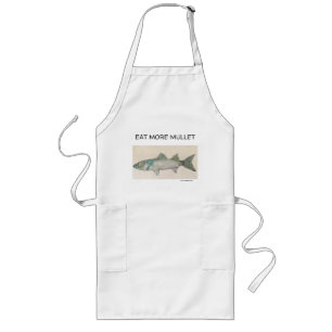 Schort Eet Meer Mullet, Schoon Minimaal Vis Schort